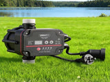 GIANTZ Digital Water Pump Controller 16A 1.5kW Max High Power Pressure Switch Adjustable 10Bar IP65 PUMP-PC-2M-BK