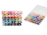 Pre-Wound Sewing Machine Thread Set 72 pcs 36 Colors Compatible 365 Meters Per Spool V1188-YGM-01501-1