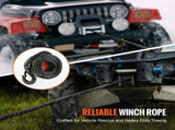 Synthetic Winch Rope, 12.7 mm x 28 m, 142.3 kN, Synthetic Winch Line Cable Rope with Protective V952-HCJPSJYX12IN5PYEKV0