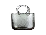 Glass Vase Transparent Hand Basket Living Room Flower Arrangement Creative Bag Fish Tank V1294-YM0512-221122LD04-3