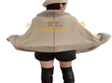 Imitation Mink Collar Knit Shawl Autumn/Winter Retro Cape, Elegant, Versatile, and V1232-FLTMLWT001