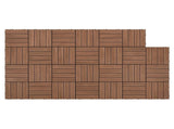 Gardeon 27PCS Wood Deck Tiles 30x30cm Interlocking Floor Tiles for Patio Balcony Garden GD-WT-27PCS-BR