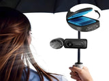 Mini Portable Handheld Clip Fan with LED Display, Rechargeable 3000mAh Battery, 5 Speeds, 180&deg V1366-AZ2-W-11638