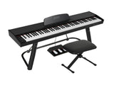 Alpha 88 Keys Electronic Piano Keyboard Digital Electric w/ Stand Stool Weighted EK-WP-88-BK-B01