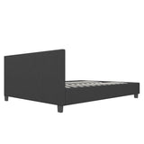Milano Sienna Luxury Bed with Headboard - Charcoal No.35 - King Single ABM-10001610