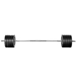 Everfit 88kg Barbell Set Weight Plates Bar Lifting Bench 168cm FIT-K-BB-SET-80KG