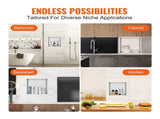 33.02 x 33.02 cm No Tile Shower Niche 304 Stainless Steel, Wall-Inserted Niche Recessed Double V952-BXGLYBK1C13YZKIQ0V0