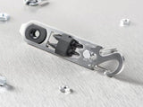 Titanium Pry Bar,Pocket Pry Bar Multifunctional Crowbar, Pocket Tool, Portable Bottle Opener Pocket V1369-AZ3-W-02183