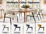 Artiss Dining Chairs Set of 6 Linen Fabric Soft Upholstered Chairs Beige DINC-KJ-7016-BGX6