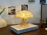 Yellow Charming Retro Glass Mushroom Table Lamp - Vintage Nordic Style Bedside Light V888-ELOSUNG27753