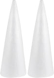 2pcs Foam Cones Christmas Tree Cones for DIY Modeling Craft Floral Arranging Supplies V1188-WTJ-LZZ-00742
