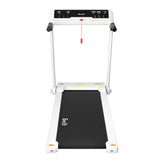 Everfit Treadmill Electric Home Gym Fitness Exercise Knob Foldable 450mm White TMILL-450-M28-WH