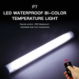 Waterproof Handheld Led Fill Light With Remote Control - P7 PRL-4621ACD