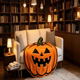 Halloween Pumpkin-Shaped Flannel Throw Blanket, Soft & Warm, Must-Have Creative Home Decor! V1232-NGGT-002