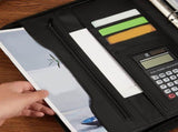 Zippered Portfolio Organizer, Leather Padfolio Binder, Professional Business Binder, Organizer for V1189-WXFWAL-20260319-01465