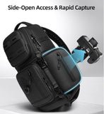 15inch Muti-Pockets Camera Sling Bag Fits Thee Lens - Water Resistant Photography Backpack with V888-ELOSUNG55724