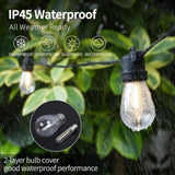 NOVEDEN 53FT 15+1 Bulbs LED Outdoor String Lights Garden Party Decoration V227-6777715000000