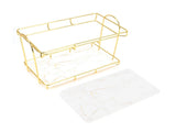 Bathroom Countertop Rack Large Capacity 2 Tiers Gold Bathroom Countertop Rack for Home Hotel V1294-YM0523-3112220011911