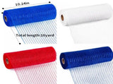 Clearance 4 Rolls Poly Burlap Deco Mesh 10 Inch Wide Decorative Ribbon Wrapping Home Door Wreath V1189-LWWAL-20260325-00344