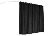Artiss Room Divider Curtain Ceiling Mounted Track Sets Flexible Black RD-D-254X213-BK