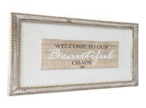 Natural w White Mix Beautiful Chaos Wall Art 60cm V637-90270WAL