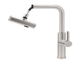 Brushed Nickel 3-Mode Kitchen Mixer Pull Out Down Sink Laundry Faucet Tap WELS V1233-KJU515N