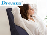 2x Cool Gel Memory Foam Bed Wedge Pillow EG0134-10X2