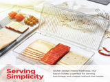 Bacon Container For Refrigerator Fridge Storage Organizer Cheese & Deli Storage Container V1192-AZ-W-3590