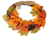 Artificial Fall Wreath Door Hanging Maple Leaf Wreath Garland Home Festival Decoration V1294-YM0710-3115210132811