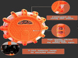 Roadside Emergency LED Flare Lights 4 Pack, Flashing Beacon Disc Warning Kit V1263-JX-5800