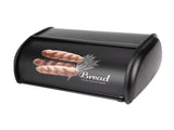 Large Capacity Stainless Steel Bread Box Holder Bin Container Kitchen Storage OrganizerBlack V1294-YM0901-3118200050012