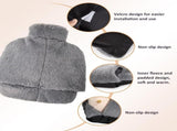 Natural Rubber Foot Warmer 2L Hot Water Bottle with Leak-Proof Screw Cap, Removable Washable Soft V1189-LC-DG-00146