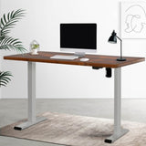 Artiss Standing Desk Motorised 140CM Rustic Brown HASD-114G-GYDF-RBDB-140