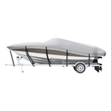 Boat Cover 600D Waterproof 16-18.5 ft Boat Cover V-Hull Tri-Hull Runabout V952-TYCZ600D1618F6PXLV0