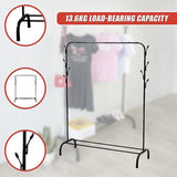 Closet Organizer Metal Garment Rack Portable Clothes Hanger Storage Shoes Rack Black V63-836111