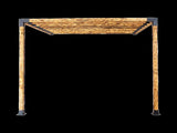 Roof Pergola Gazebo Shed Matte Black Steel Brackets DIY Kits V63-847791