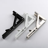 Folding Shelf Brackets - Heavy Duty Stainless Steel Collapsible Shelf Bracket for Bench Table, Space V1370-AZ4-07220