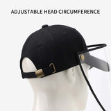 10X Outdoor Protection Hat Anti-Fog Pollution Dust Protective Cap Full Face HD Shield Cover Adult HATADULTBLKX10