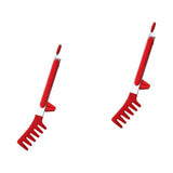 Ergonomic Red Food Tong for Home Use, and Easy to Clean, 2Pcs V1369-AZ3-W-17461