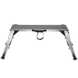 VEVOR Folding Work Platform, 660 lbs Load Capacity, Aluminum Drywall Stool Ladder, Heavy Duty Work V952-ZDPTGDBKD100CB92PV0