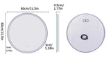 Interior Ave - 80cm Round Frameless LED Bathroom Mirror V355-IA-RWM-80