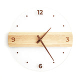 Wall Clock Silent Round Decorative Modern Acrylic Panel Hanging Clock for Living Room Bedroom Office V1294-YM0703-3115230003411