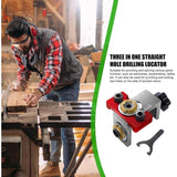 Woodworking Drilling Locator, Round Dowel Connector, 1 Drill Guide, Hole Opening Jig Positioner for V1237-ZY-528-226