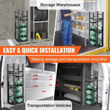 Refrigerant Tank Rack, with 2 x 30lbs and Other 3 Small Bottle Tanks, Cylinder Tank Rack V952-QPCFJ305MM28FNID7V0