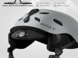 OutdoorMaster Kelvin Ski Helmet - with ASTM Certified Safety, 9 Options - for Men, Women & V1168-ADU-SKI-GR-M