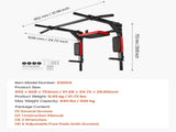 Multifunctional Pull Up Bar, Wall Mounted Chin Up Bar Dip Station for Home Gym, Heavy Duty Steel V952-QTYTXSJBGSDG88IUW001V0