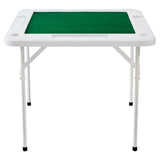 Mahjong Table, 4 Player Folding Domino Table with Wear-Resistant Green Tabletop, Portable Square V952-SDMJZBSWZDMJOF0ZJV0