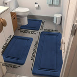 Bathroom Rug Set Bathroom Accessories Absorbent Rug Soft Rug Bathroom Decor - Pink - Size 01 V1102-113-75998-PNK-01
