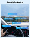12" Black Rear View Mirror Dash Cam with 4K Front and 1080P Rear, GPS, WiFi6 V178-59107