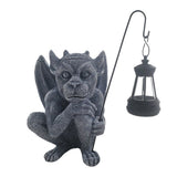 Solar Halloween Yard Decorations Halloween Gargoyle Solar Lamp Statue Halloween Decoration Outdoor V1366-AZ2-W-27346